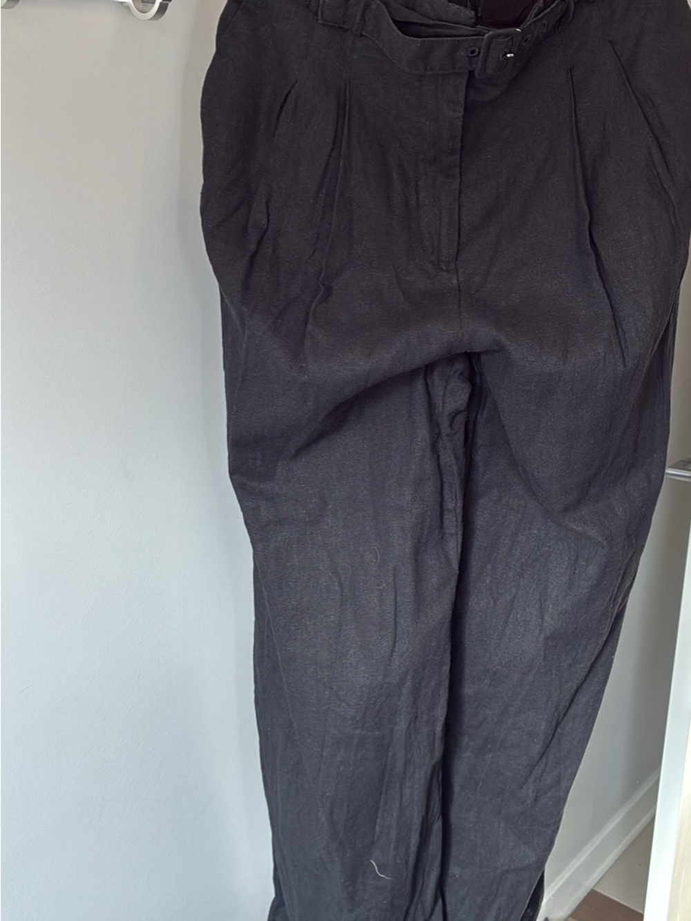 Dynamite Black Wide Leg Pants - Linen blend - Picture 2 of 4